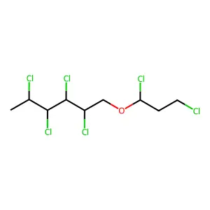 Tetrachloro-1-(dichloropropoxy)hexane structure