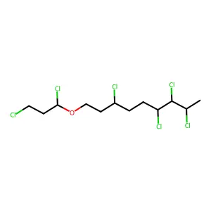 Tetrachloro-1-(dichloropropoxy)nonane structure