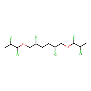 Dichloro-1,6-bis(dichloropropoxy)hexane structure