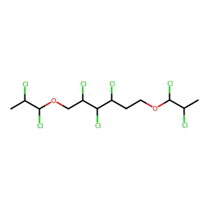 Trichloro-1,6-bis(dichloropropoxy)hexane structure