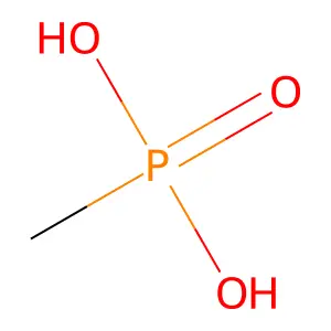 甲基膦酸 structure