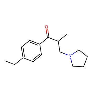 1-(4-Ethylphenyl)-2-methyl-3-(1-pyrrolidinyl)-1-propanone structure