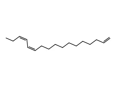 Heptadeca-1,12,14-triene structure
