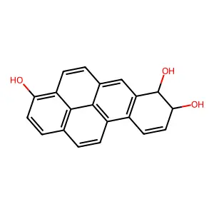 7,8-Dihydrobenzo(a)pyrene-3,7,8-triol structure