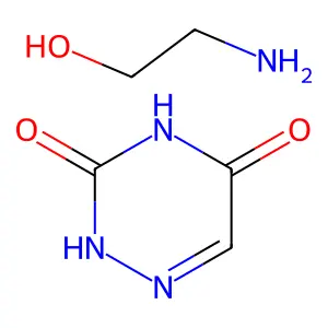 氮杂尿嘧啶单乙醇胺盐 structure