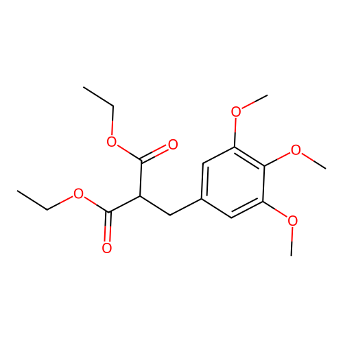 Diethyl(3,4,5-trimethoxybenzyl)propanedioate structure