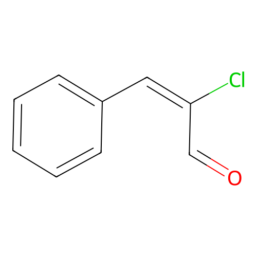 (E)-2-Chloro-3-phenyl-2-propenal structure