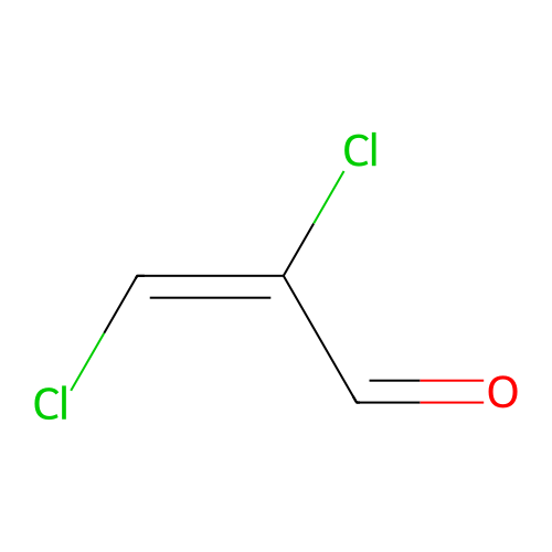 (E)-2,3-Dichloro-2-propenal structure