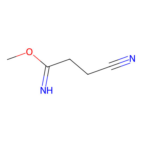 Butanenitrile, 4-imino-4-methoxy- structure