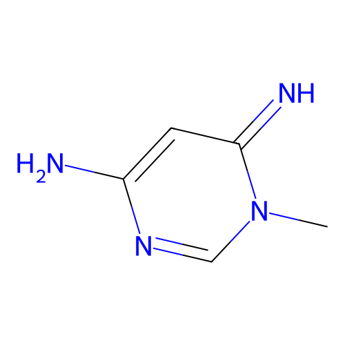 6-Imino-1-methyl-1,6-dihydropyrimidin-4-amine structure