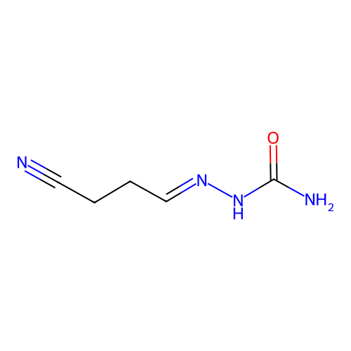 (3-Cyanopropylideneamino)urea structure
