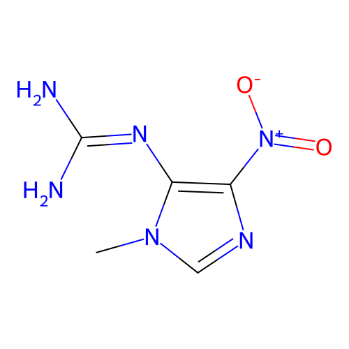 2-(3-Methyl-5-nitroimidazol-4-yl)guanidine structure