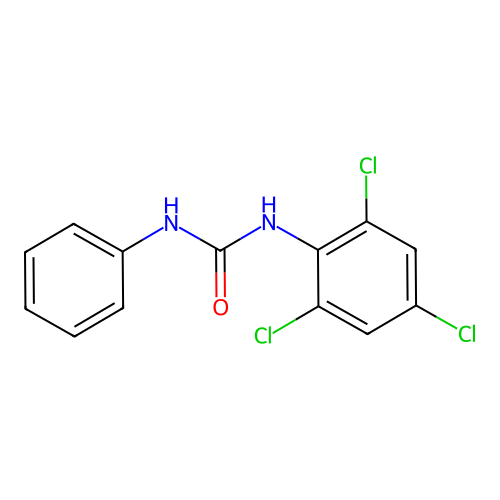 1-Phenyl-3-(2,4,6-trichlorophenyl)urea structure
