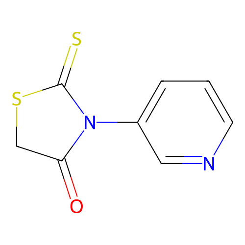 3-(Pyridin-3-yl)-2-sulfanylidene-1,3-thiazolidin-4-one structure