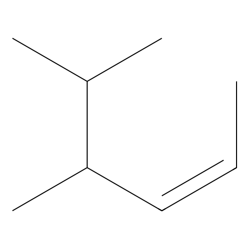 (Z)-4,5-Dimethylhex-2-ene structure