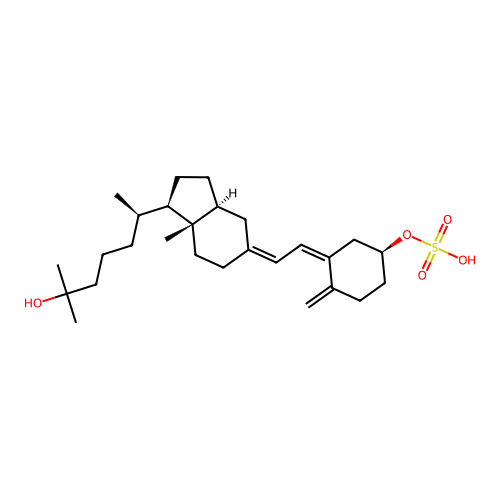 25-hydroxyvitamin D3 3-sulfate ester structure