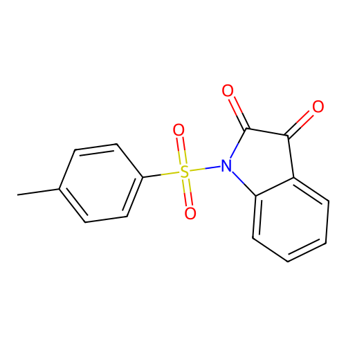 1-(4-Methylphenyl)sulfonylindole-2,3-dione structure