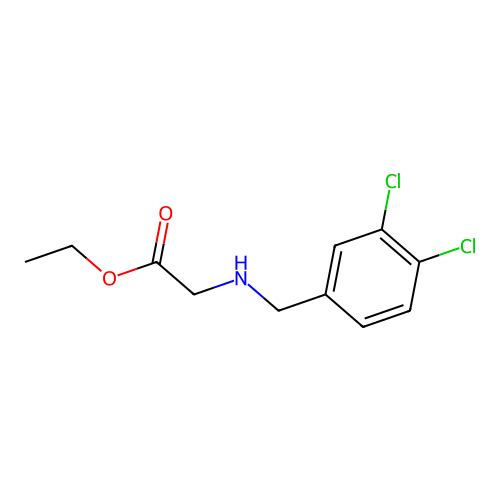 Ethyl 2-[(3,4-dichlorophenyl)methylamino]acetate structure