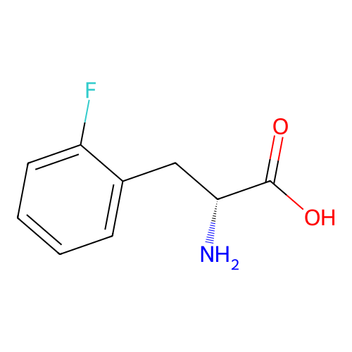 2-fluoro-D-phenylalanine structure