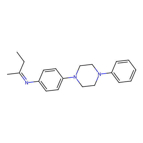 N-(1-Methylpropylidene)-4-(4-phenyl-1-piperazinyl)benzenamine structure