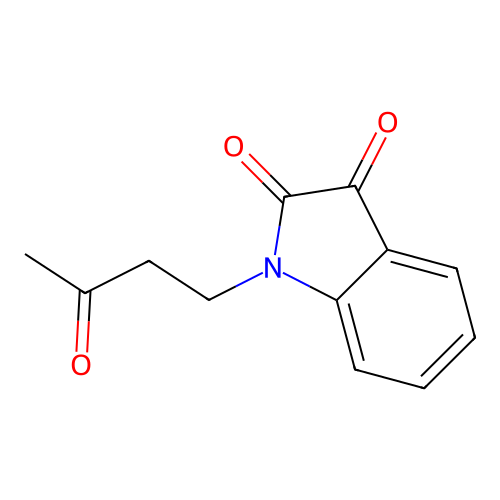 1-(3-Oxobutyl)-1H-indole-2,3-dione structure