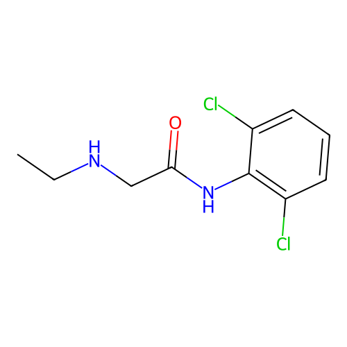 N-(2,6-dichlorophenyl)-2-(ethylamino)acetamide structure