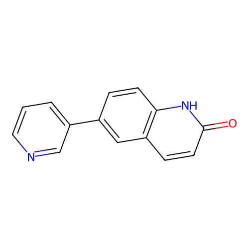 6-(3-pyridyl)-2-(1H)-quinolone structure