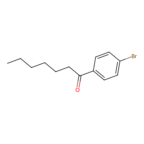 1-(4-Bromophenyl)heptan-1-one structure