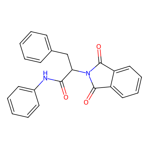 2-(1,3-Dioxo-1,3-dihydro-isoindol-2-yl)-3,N-diphenyl-propionamide structure
