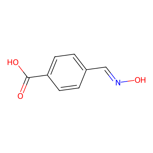 4-[(Hydroxyimino)methyl]benzoic acid structure