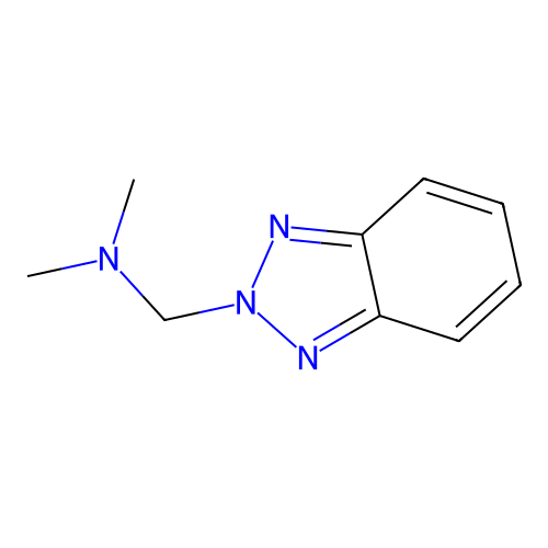 2-(N,N-dimethylaminomethyl)-1,2,3-benzotriazole structure