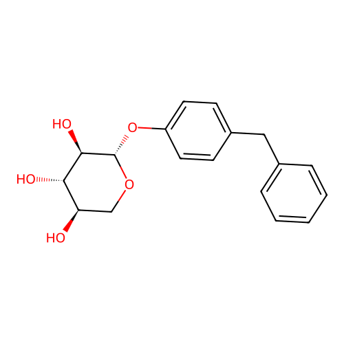 beta-D-Xylopyranoside, 4-(phenylmethyl)phenyl structure