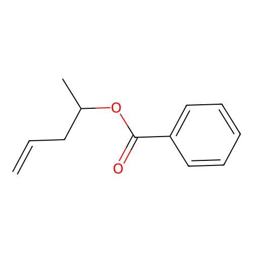 4-Penten-2-ol, benzoate structure