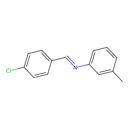N-(4-Chlorobenzylidene)-M-toluidine structure