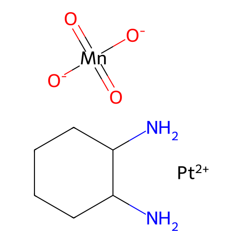((1,2-Cyclohexanediamine-N,N')platinum)di-mu-oxodioxomanganese stereoisomer structure