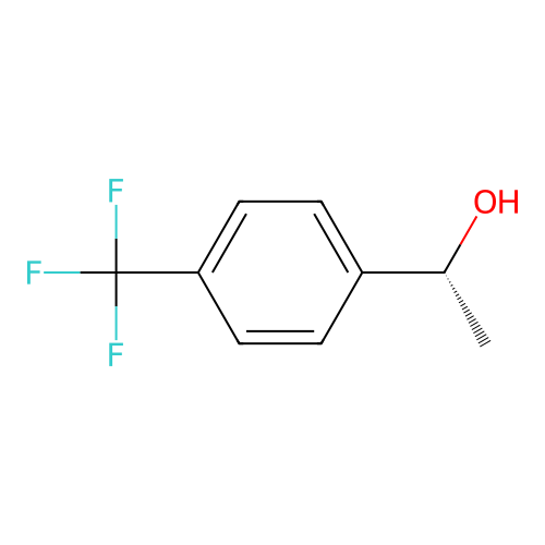 (1R)-1-[4-(trifluoromethyl)phenyl]ethanol structure