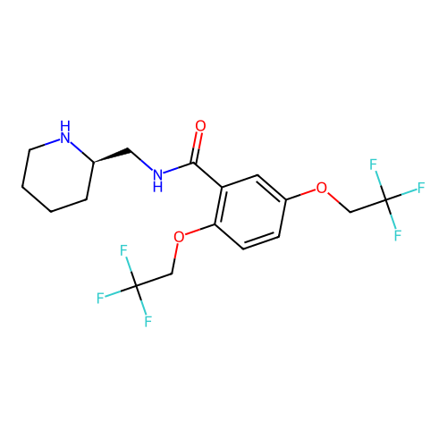 R-(-)-Flecainide structure