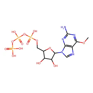 O(6)-Methylguanosine triphosphate structure