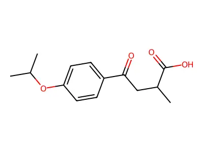 Benzenebutanoic acid, alpha-methyl-4-(-methylethoxy)-gamma-oxo- structure