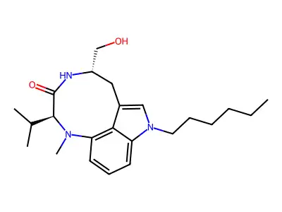 1-己基吲哚内酰胺V structure