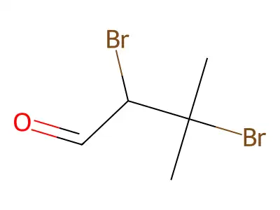 2,3-Dibromo-3-methylbutanal structure