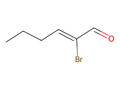2-Bromohex-2-enal structure