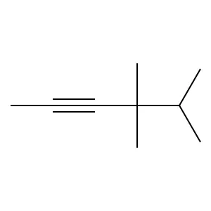 2-Hexyne, 4,4,5-trimethyl- structure