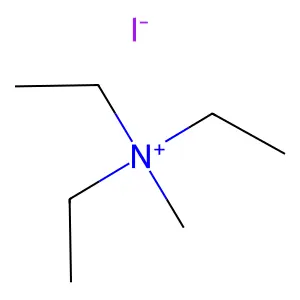 Ethanaminium, N,N-diethyl-N-methyl-, iodide (1:1) structure