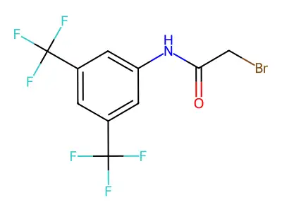 3,5-Bis(trifluoromethyl)-N-(bromoacetyl)aniline structure