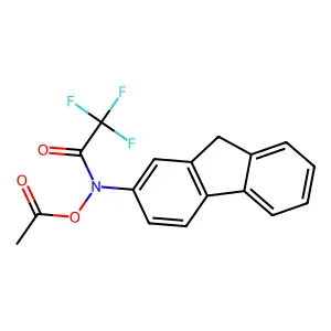 N-acetoxy-N-trifluoroacetyl-2-aminofluorene structure