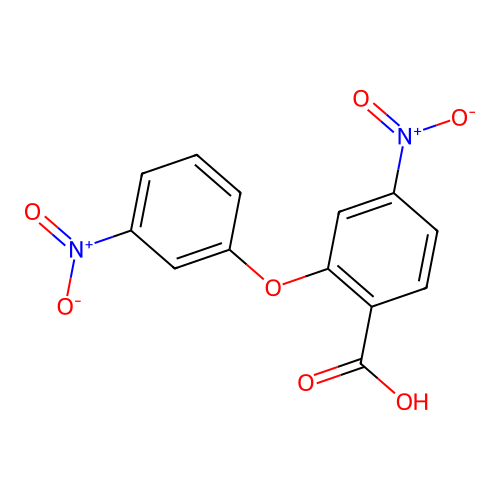 4-Nitro-2-(3-nitrophenoxy)benzoic acid structure