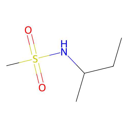 N-(1-Methylpropyl)methanesulfonamide structure