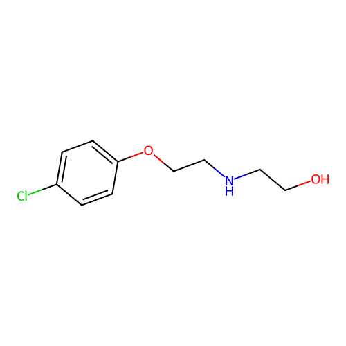 2-{[2-(4-Chlorophenoxy)ethyl]amino}ethanol structure
