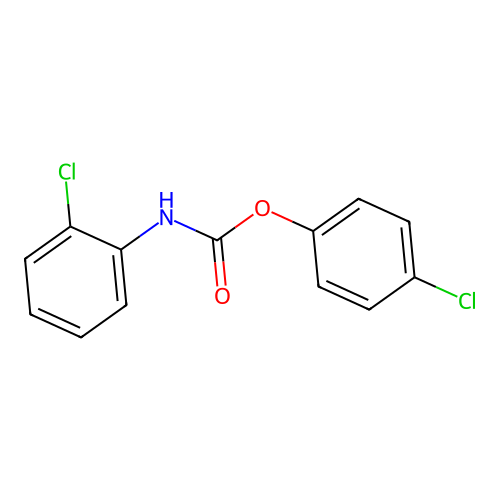 4-Chlorophenyl 2-chlorophenylcarbamate structure